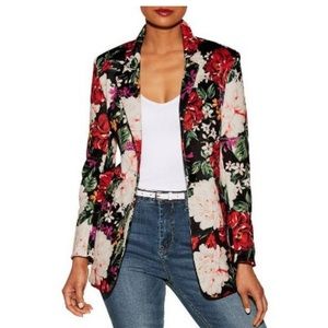 NWT Alexia Admor Floral Print Scuba Blazer Sz 4